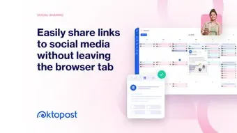 OKtopost social sharing screenshot